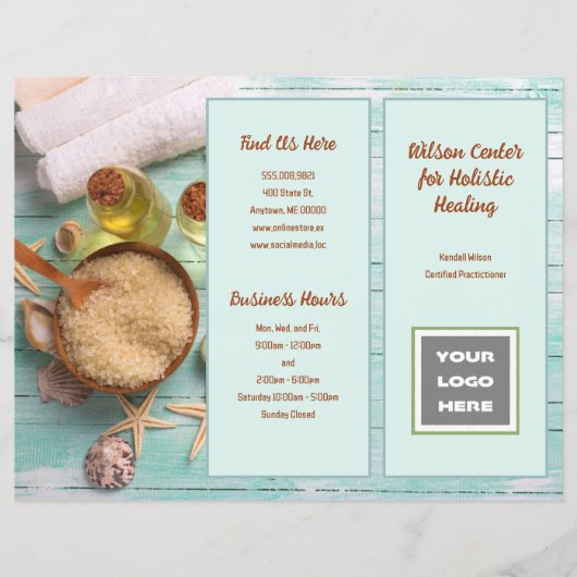 Spa Healing Business Brochure Gevouwen (Voorkant)