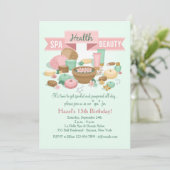 Spa Health Beauty-uitnodiging Kaart (Staand voorkant)