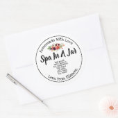 Spa in een pot ronde sticker (Envelop)