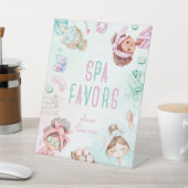 Spa is voorstander van Kinder Pamper Party Favors  Reclamebord Met Voetstuk (Insitu)