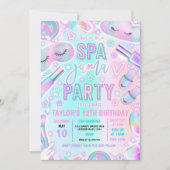 Spa-Jama Slumber Party Pastel Spa Sleepover Party Kaart (Voorkant)