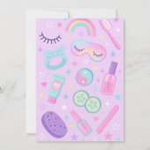 Spa-Jama Spa en het verjaardagsfeest met logeerpar Kaart (Achterkant)