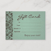 Spa-kaartje Spa Linen Brown Mint Kortingskaartje (Achterkant)