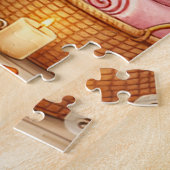 Spa-kast Cozy Zelfzorg Scène Ontspannend Legpuzzel (Zijkant)