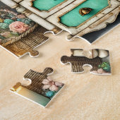 Spa-kast Shabby Chic Wellnesskast Legpuzzel (Zijkant)