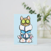 Spa Kitty Cat Briefkaart (Staand voorkant)