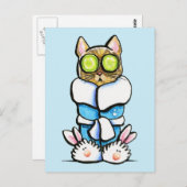 Spa Kitty Cat Briefkaart (Voorkant / Achterkant)