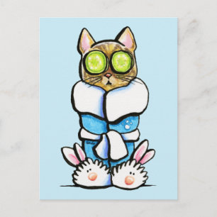 Spa Kitty Cat Briefkaart