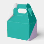 Spa kleurblok Teal Lavendel feestcadeautjes dozen Bedankdoosjes (Achterkant)