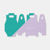 Spa kleurblok Teal Lavendel feestcadeautjes dozen Bedankdoosjes (Uitgevouwen)