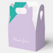 Spa kleurblok Teal Lavendel feestcadeautjes dozen Bedankdoosjes (Geopend)