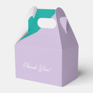 Spa kleurblok Teal Lavendel feestcadeautjes dozen Bedankdoosjes