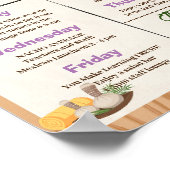 Spa Leraar en Personeel Waardering Week sjabloon Poster (Hoek)