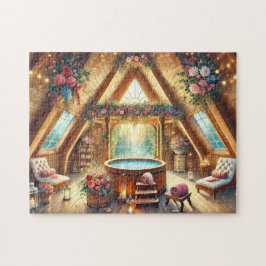 Spa Loft Floral Jacuzzi Retreat Candlelit Cottage Legpuzzel