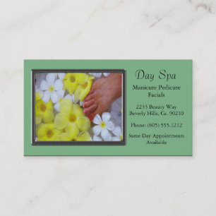 Spa Luxury Pedicure Manicure Afsprakenkaartje