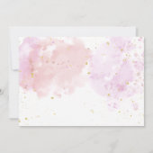 Spa Make-up Verjaardag Roze Glitz & Glam Party Fot Kaart (Achterkant)