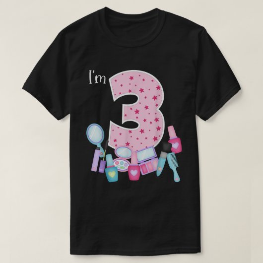 Spa Makeup 3rd Birthday for Little Girl Manicure N T-shirt (Design voorkant)