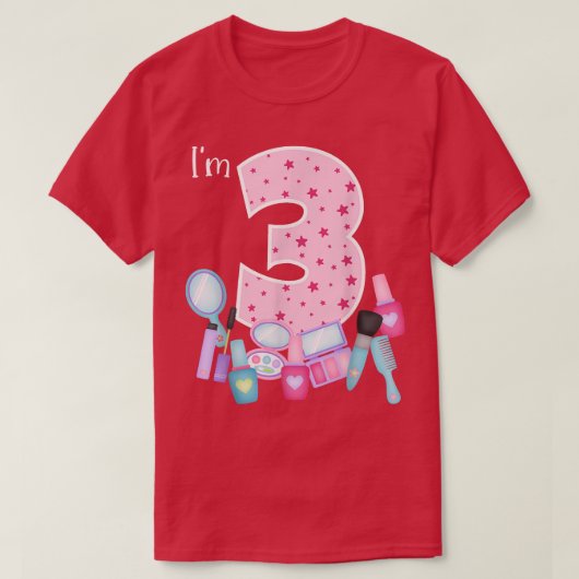 Spa Makeup 3rd Birthday for Little Girl Manicure N T-shirt (Design voorkant)