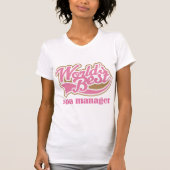 Spa Manager roze cadeau T-shirt (Voorkant)