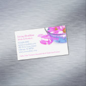 Spa massage bloemen magnetisch visitekaartje (Voorbeeld)