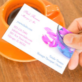 Spa Massage Bloemen Visitekaartje