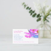 Spa Massage Bloemen Visitekaartje (Staand voorkant)