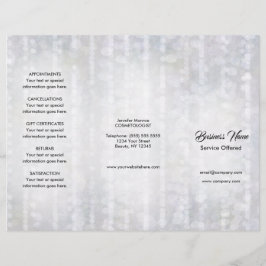 Spa, Massage, Kappersmenu & Prijzen Flyer