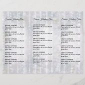 Spa, Massage, Kappersmenu & Prijzen Flyer (Achterkant)