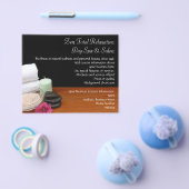 Spa/Massage/pedicure Salon Scene Black/Color Flyer (Enkel)