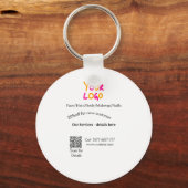 Spa massage salon discount offer services contact  sleutelhanger (Voorkant)