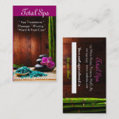 Spa Massage Salon Visitekaartje Therapy Afsprakenkaartje (Voorkant / Achterkant)