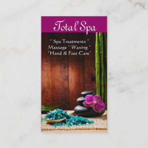 Spa Massage Salon Visitekaartje Therapy Afsprakenkaartje