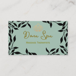 Spa Massage Therapeuten Visitekaartje