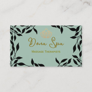 Spa Massage Therapeuten Visitekaartje