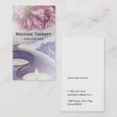 Spa | massage therapie visitekaartje (Voorkant / Achterkant)