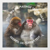 Spa Massage Therapy Salon Relax Hot Tube Jacuzzi Raamsticker (Vel)