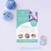 Spa-massage wellnesscentrum aqua-promofolder flyer (Enkel)