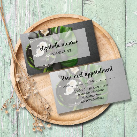 Spa Massagetherapeut Salon Visitekaartje