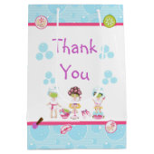 Spa Meisjes Pamper Verjaardagsfeestje Dank u Medium Cadeauzakje (Achterkant)