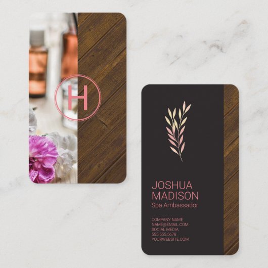 Spa | Monogram Visitekaartje (Voorkant / Achterkant)