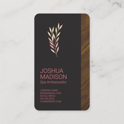 Spa | Monogram Visitekaartje (Achterkant)