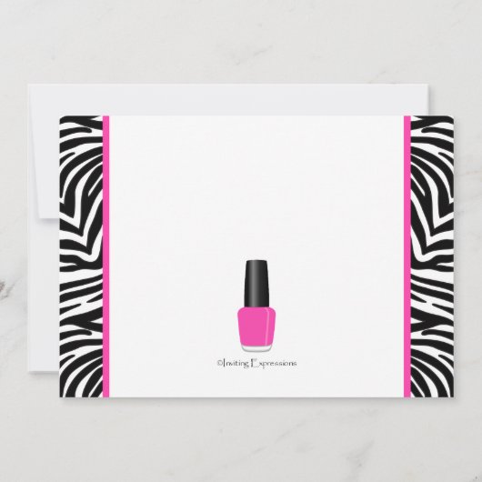 Spa Nail Poolse uitnodiging tot geboorte (Achterkant)