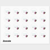 SPA NAILS manicure verjaardagsfeestje schoonheidss Ronde Sticker (Vel)