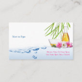 Spa Natural Wellness Visitekaartje (Achterkant)