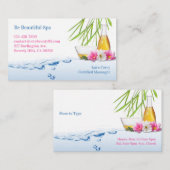 Spa Natural Wellness Visitekaartje (Voorkant / Achterkant)