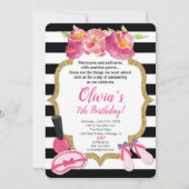 Spa of make-up verjaardagsuitnodiging kaart (Voorkant)