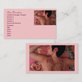 Spa of Massage Therapist Visitekaartje (Voorkant / Achterkant)