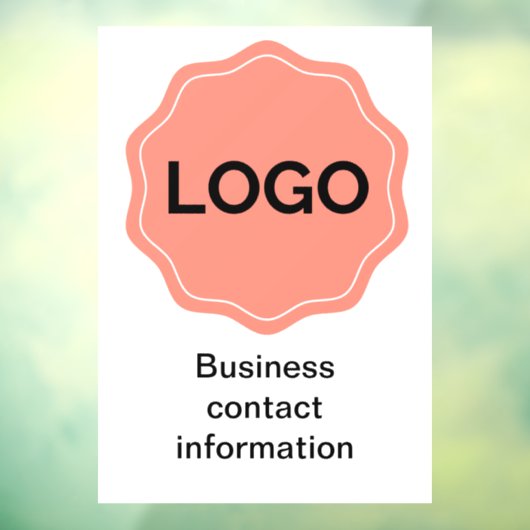 Spa- of salonteken raamsticker (Vel 3)