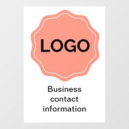 Spa- of salonteken raamsticker