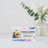 Spa Oils Kruiden Badzout | Waterverf | Marmer Visitekaartje (Staand voorkant)